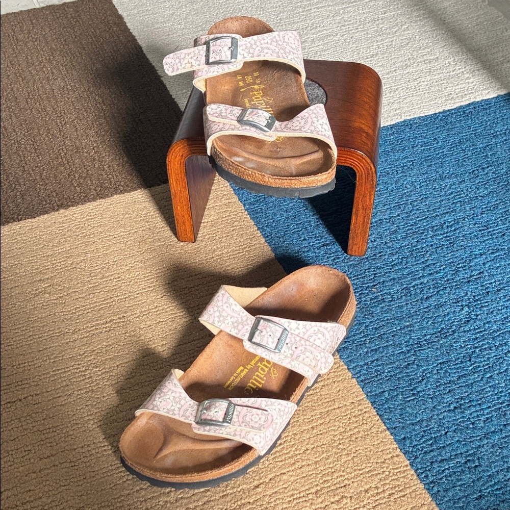 Birkenstock Pink Patterned Sandals